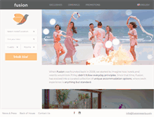Tablet Screenshot of fusionresorts.com